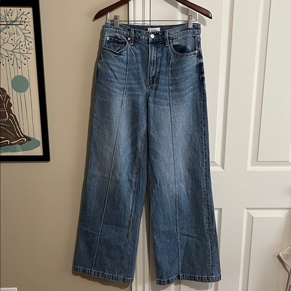 Pistola Lana Pintuck High Rise Wide Leg Jeans in Cannes size 28 - Picture 2 of 4